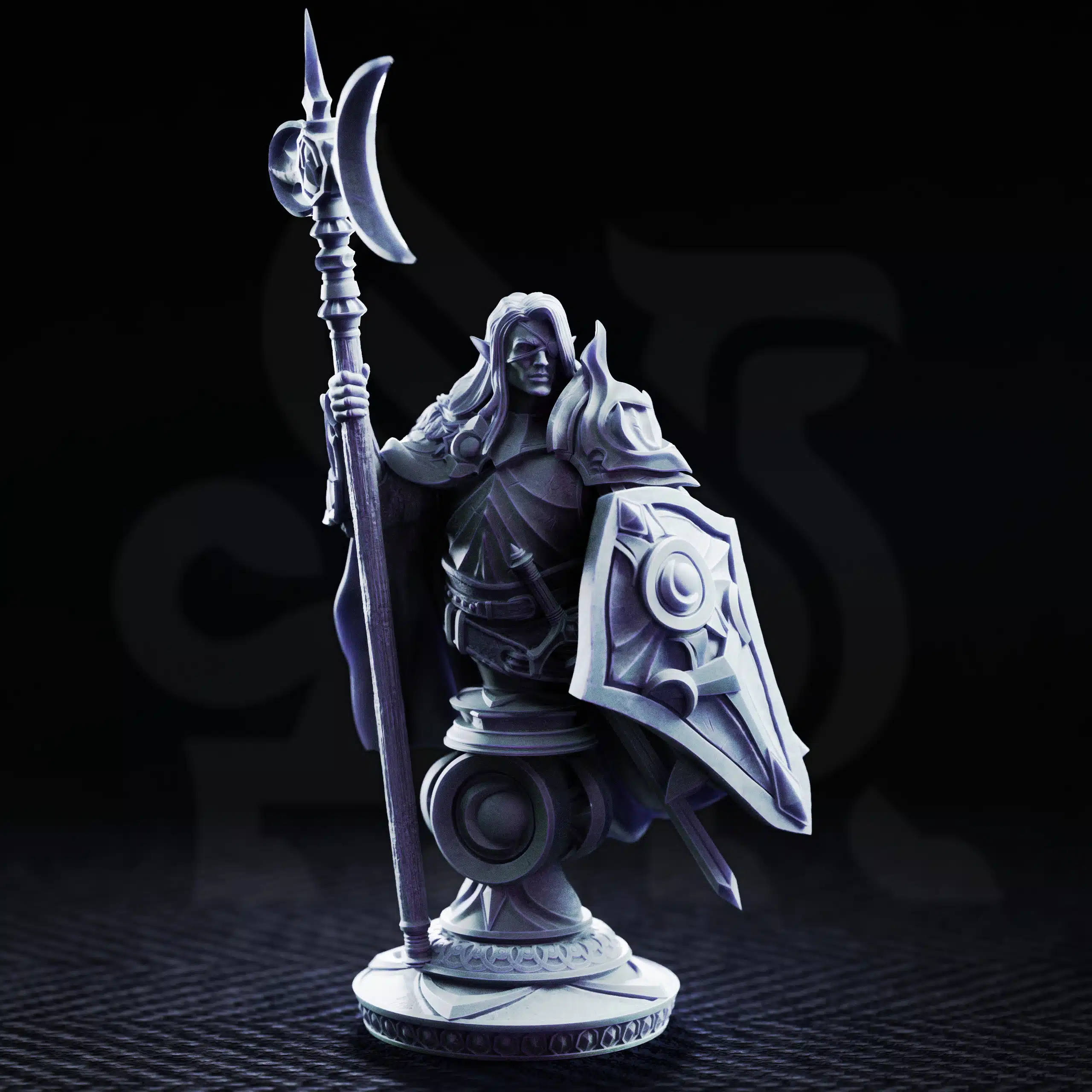Ardent Silathin - Knight of the Waxing Moon - Bust - Front Ardent Silathin Knight of the Waxing Moon Bust Front