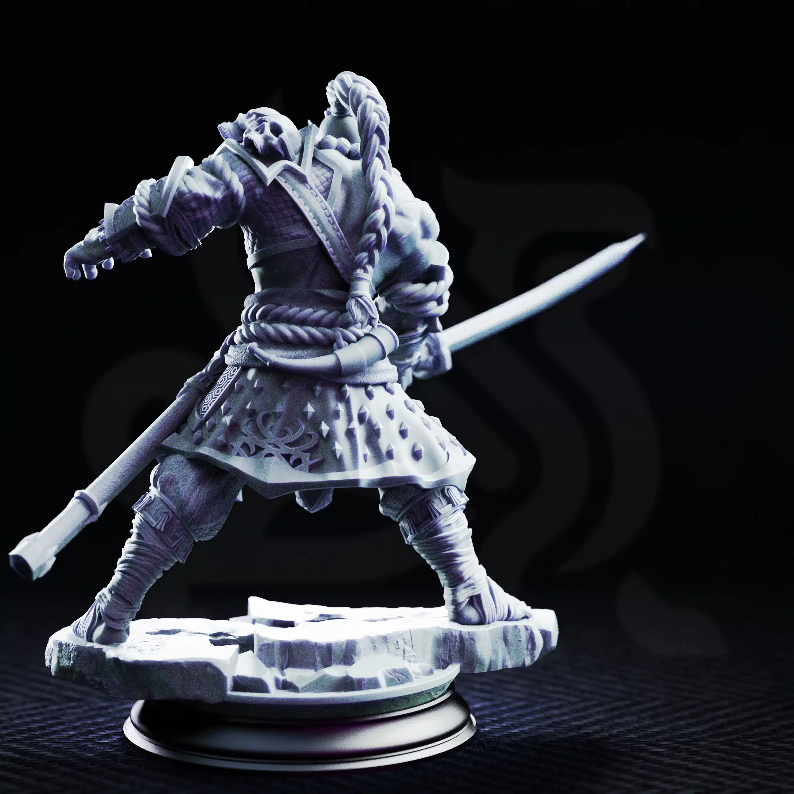 September 26 RPG Pack: Schism of the Drow 38 Bagrash Ilkhan Orc Blademaster Back