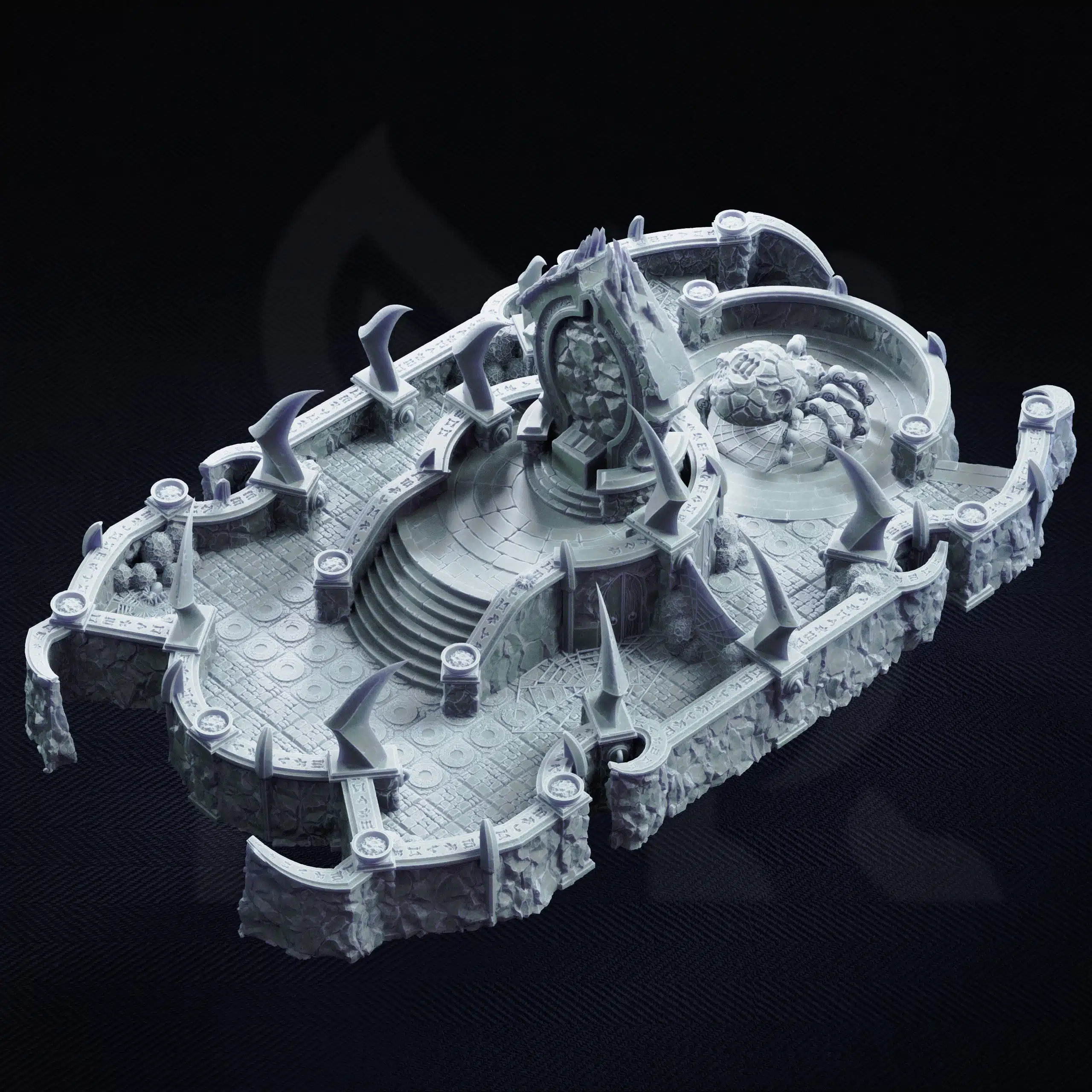 September 26 RPG Pack: Schism of the Drow 6 Sanctum of Irinax Drow Spider Shrine Back